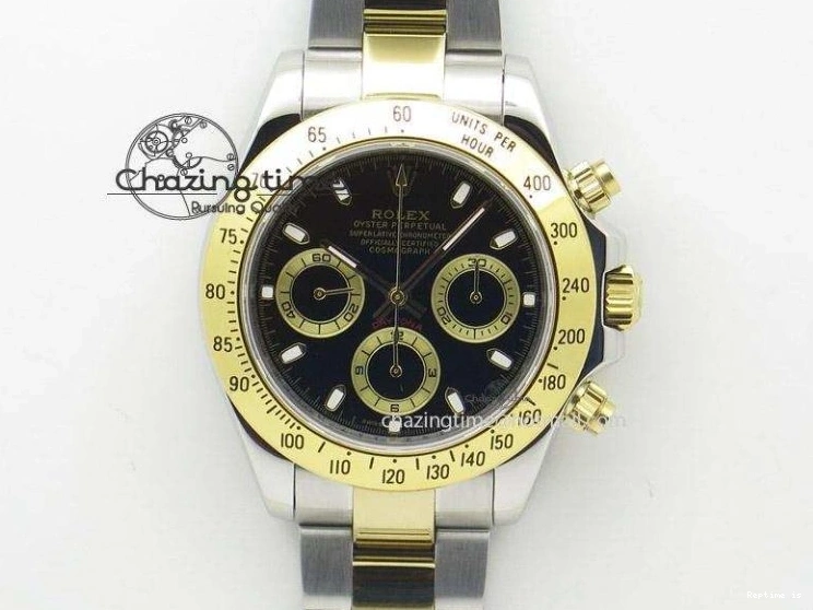 0107 Daytona 116515 Noob 1:1 Best Edition RG Black Dial On Black Leather Strap A NewStyle 3789